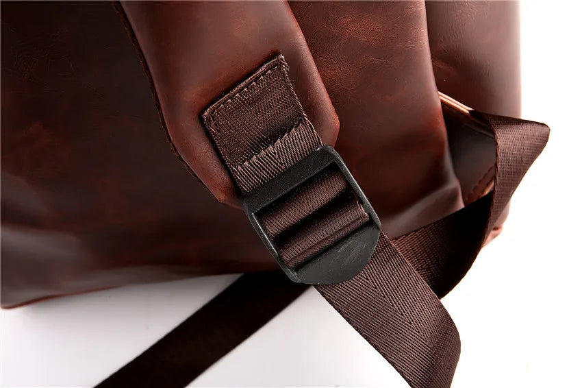 Men's Vintage Leather Backpack | Large Capacity Multifunctional Bag