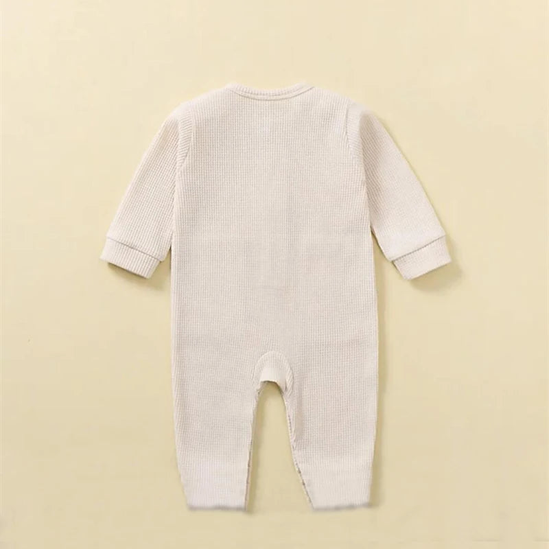 Soft Cotton Newborn Baby Romper | Long Sleeve Infant Jumpsuit