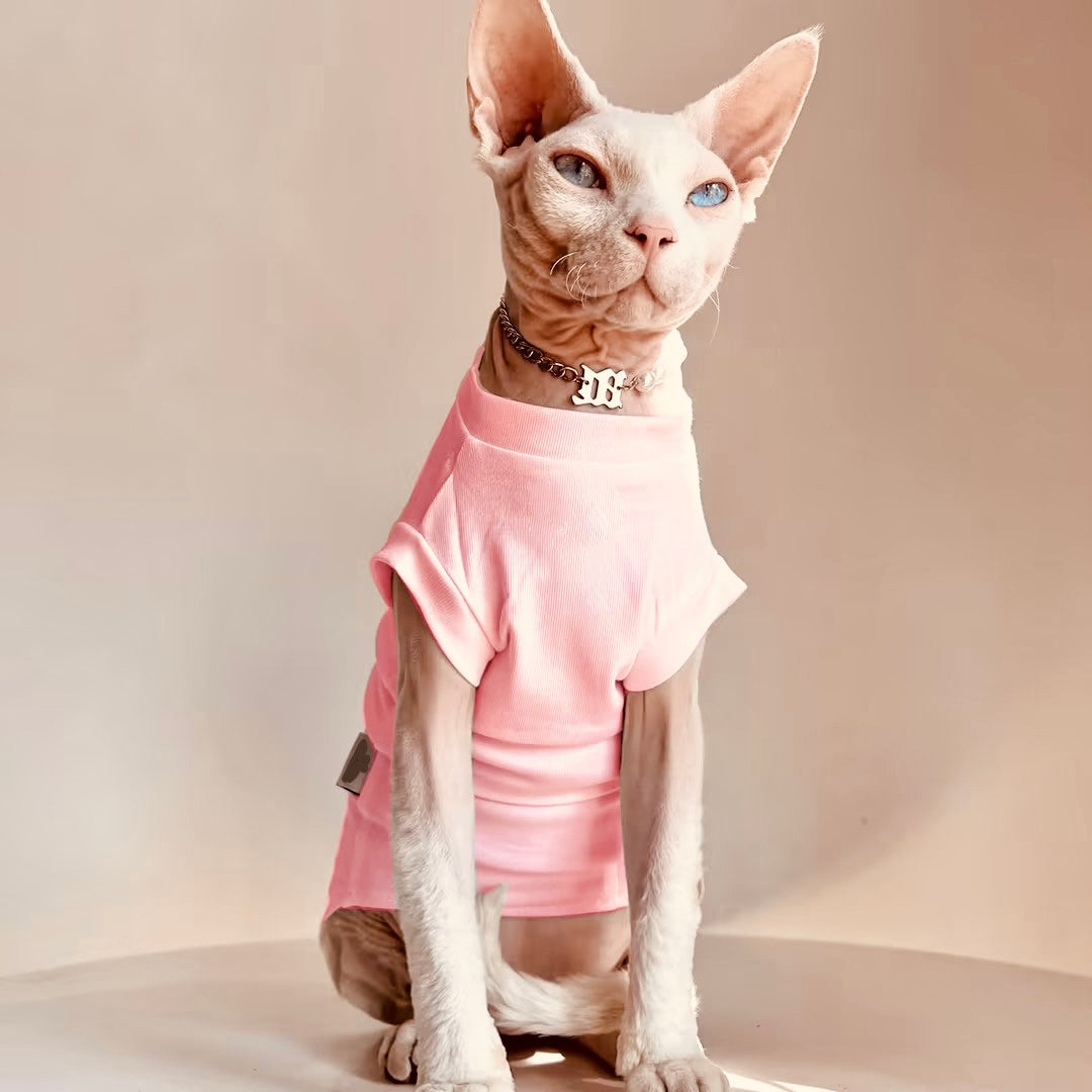 Breathable Cotton Cat Vest for Summer | Lightweight Pet Apparel