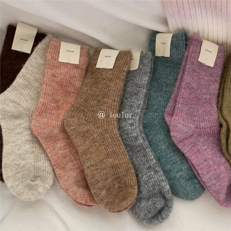 Warm Long Wool Cashmere Thermal Socks for Women | Cozy Comfort