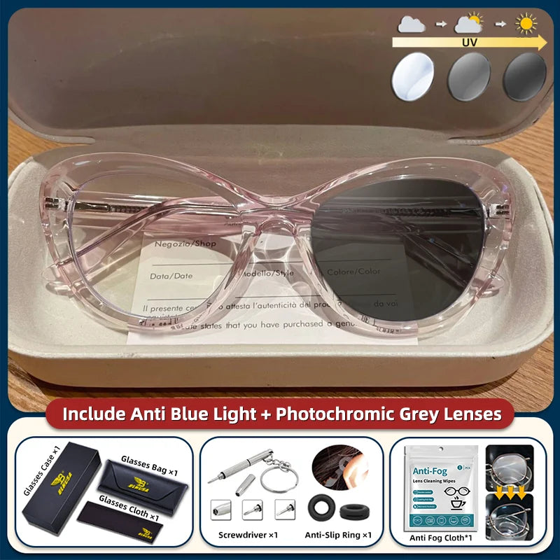 Trendy Women's Cat Eye Blue Light Blocking Reading Glasses