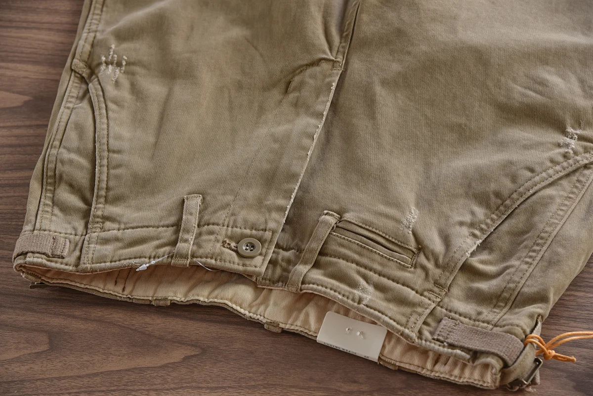 Slim-Fitting Men's Casual Cargo Pants | Pure Cotton Comfort