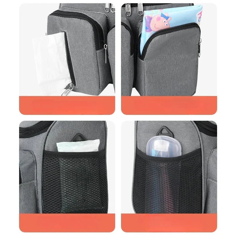 Large Capacity Baby Stroller Messenger Bag | Essential Mommy Organizer
