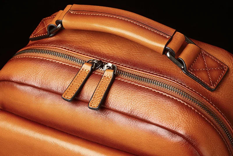 Men's Advanced Leather Backpack | Large Capacity Casual Bag