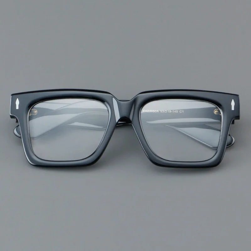 Customizable Retro Geometric Square Anti-Blue Light Eyewear