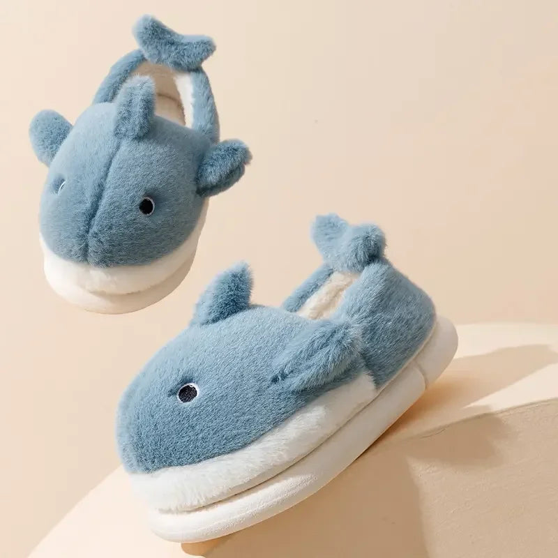 Cozy Shark Pattern Home Slippers for Men & Women | Warm Comfort