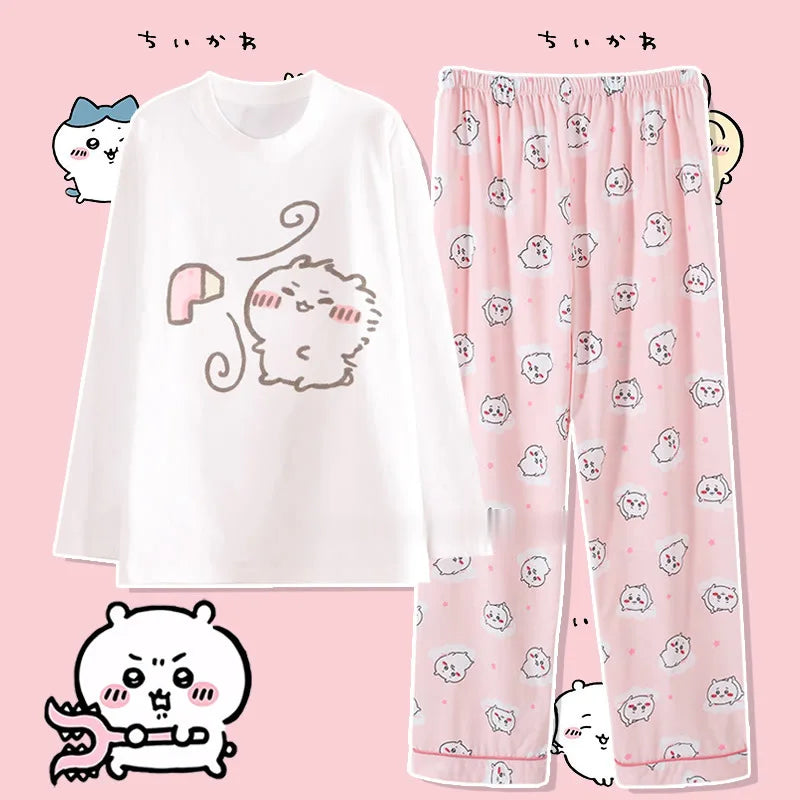 Cute Cartoon Pattern Summer Pajamas for Relaxed Comfort