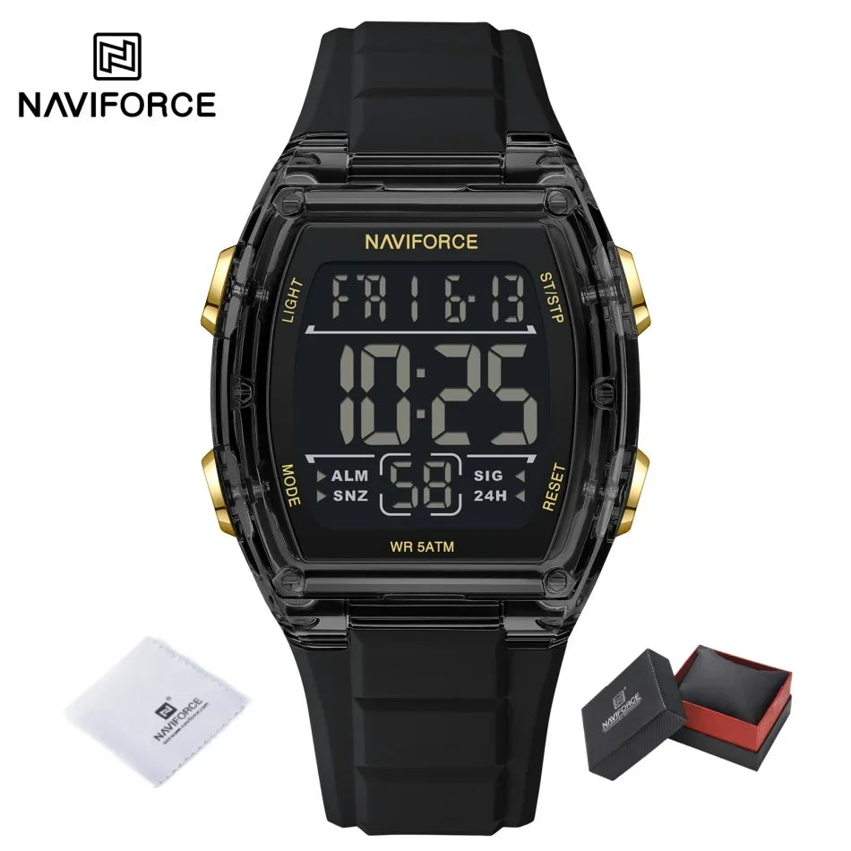 Luxury Digital Sport Watches for Men | Waterproof Silicone Band
