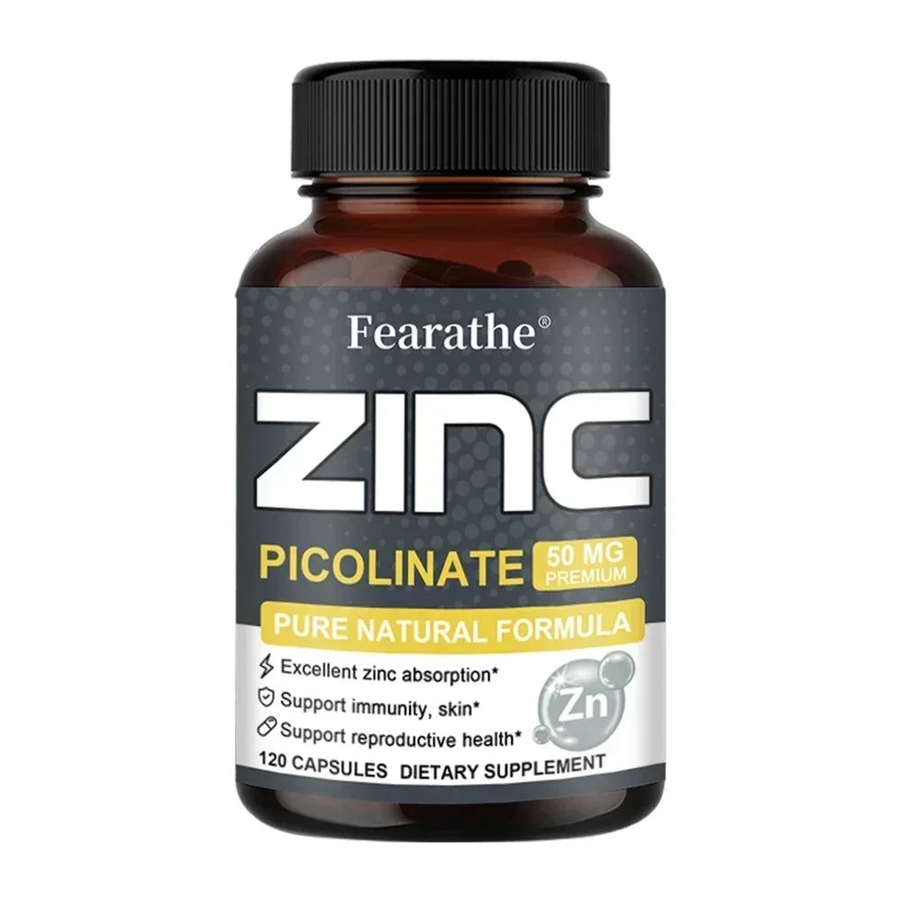 High Potency Zinc Supplement - Immune Support & Healthy Skin