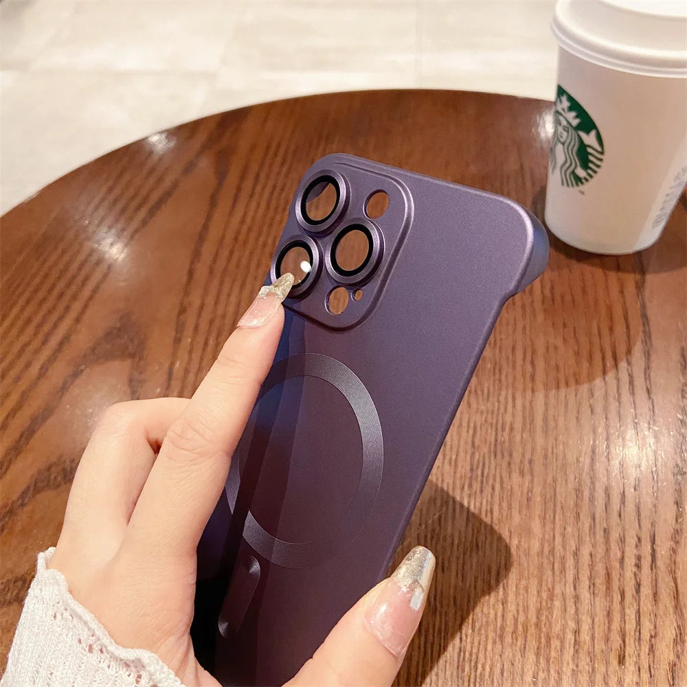 Magnetic Wireless Charging Case for iPhone | Ultra-Thin Matte Cover