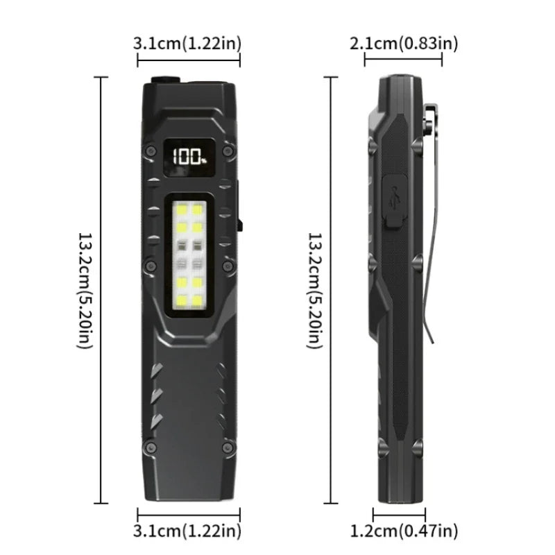 Multi-Functional LED Flashlight | Rechargeable Work Light & Camping Tool