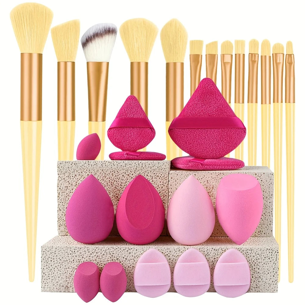 13-29 Piece Makeup Brush Set | Essential Professional Makeup Kit