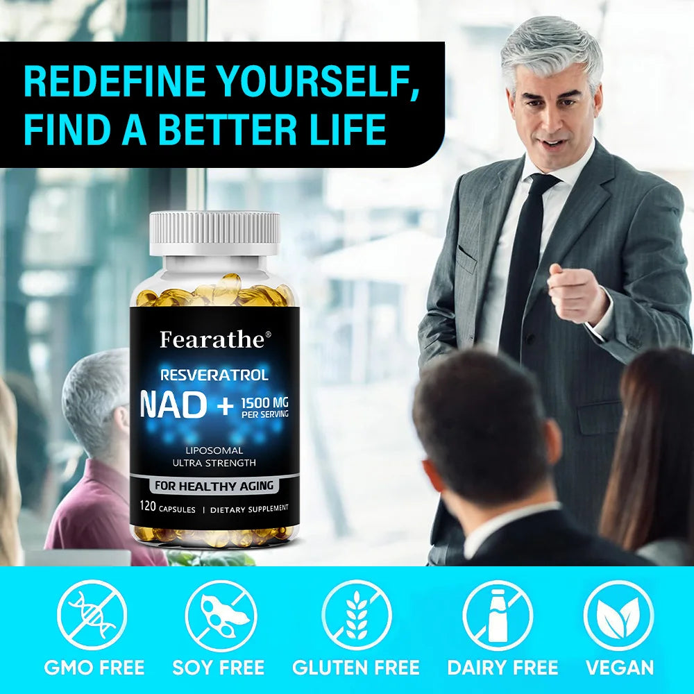 NAD+ Boost with Resveratrol | Enhance Vitality, Repair Cells