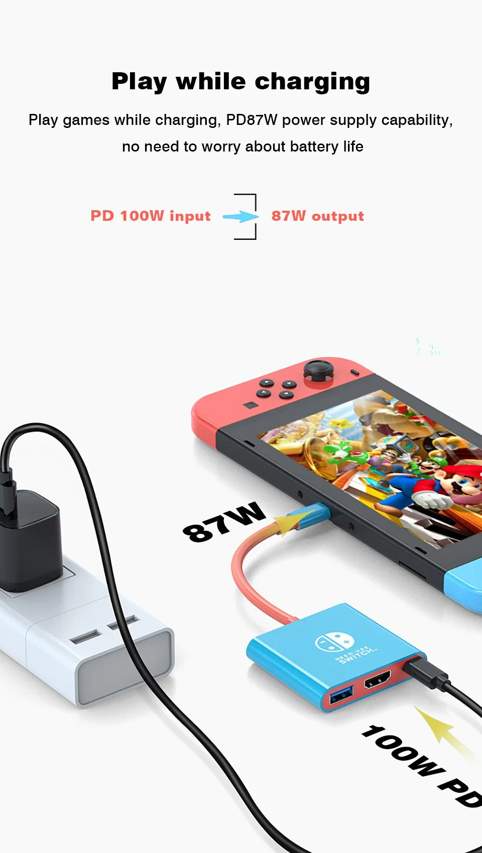 3-in-1 USB-C Hub | 4K HDMI Adapter with Fast Charging