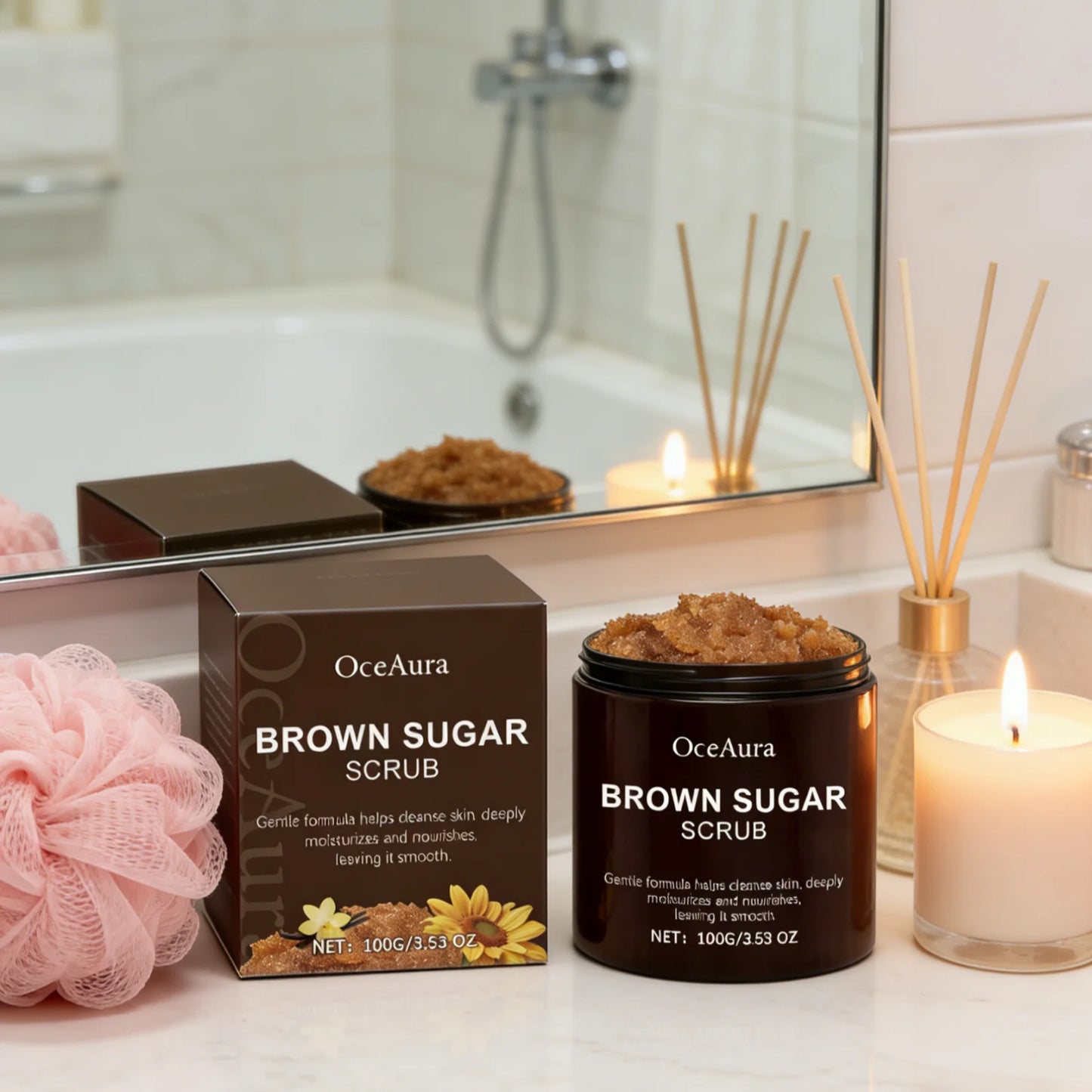 Exfoliating Brown Sugar Scrub for Body | Deep Clean & Moisturize