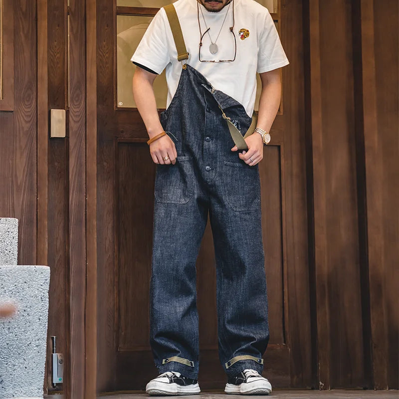 Unisex Vintage Denim Overalls | Stylish Baggy Jumpsuits for All