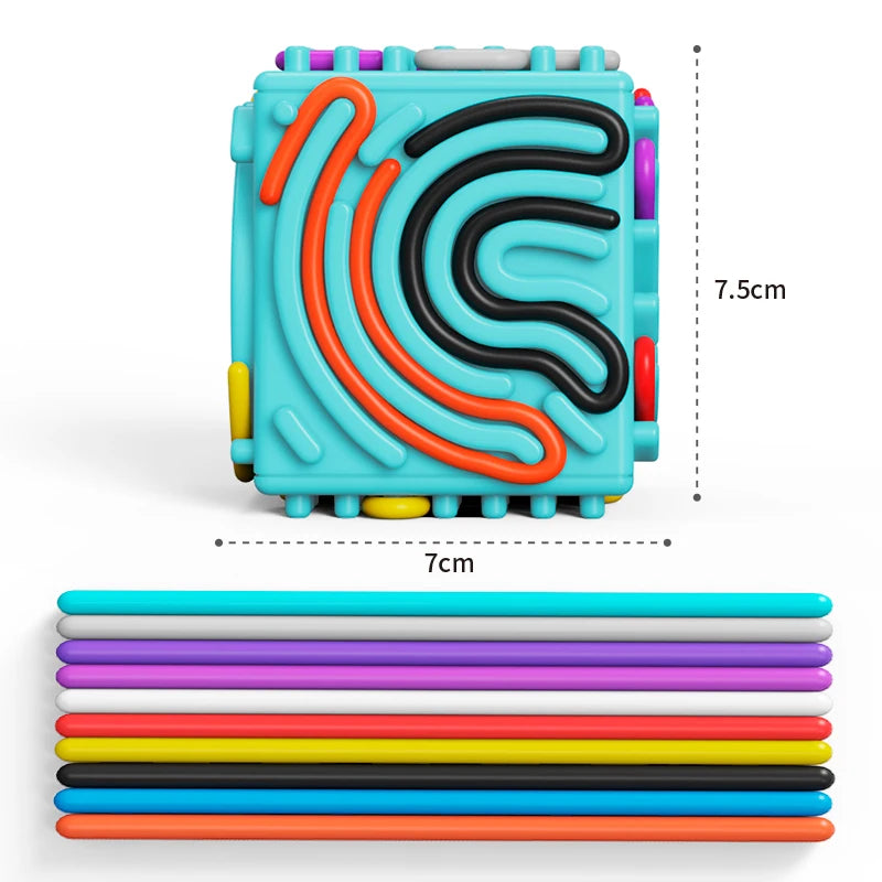 Multi-Faceted Sensory Activity Board for Kids | Motor Skills Toy