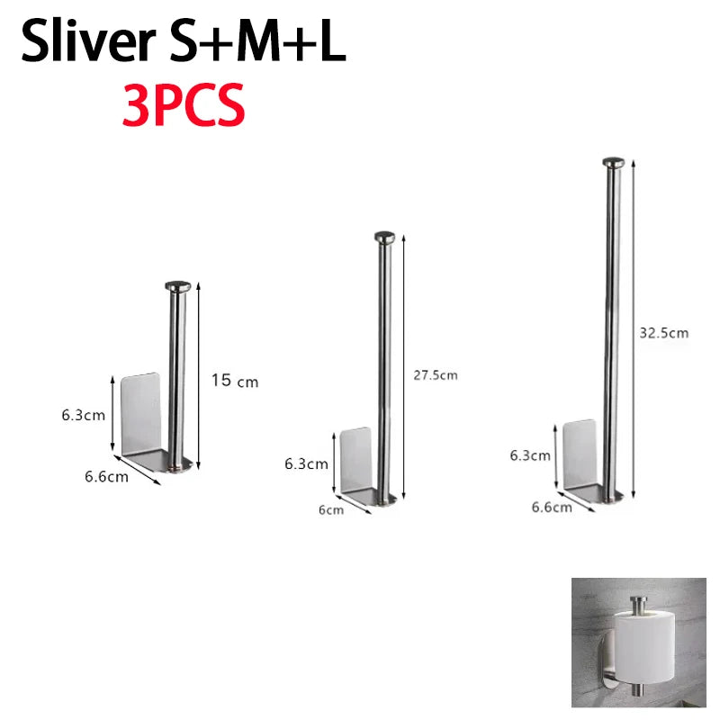 Stainless Steel Paper Towel Holder | Efficient Under Sink Organizer