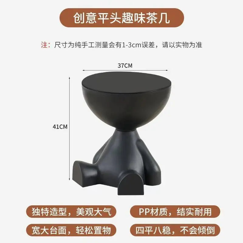 Light Luxury Cartoon Sofa Edge Coffee Table | Creative Side Table
