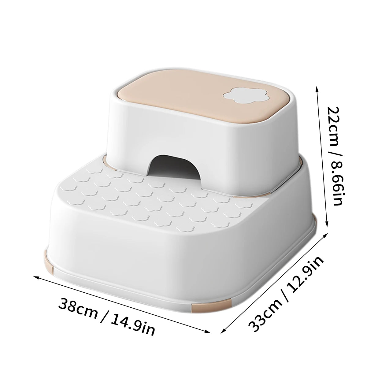 Kid's Non-Slip Step Stool for Bathroom & Living Room | Safe & Easy Access