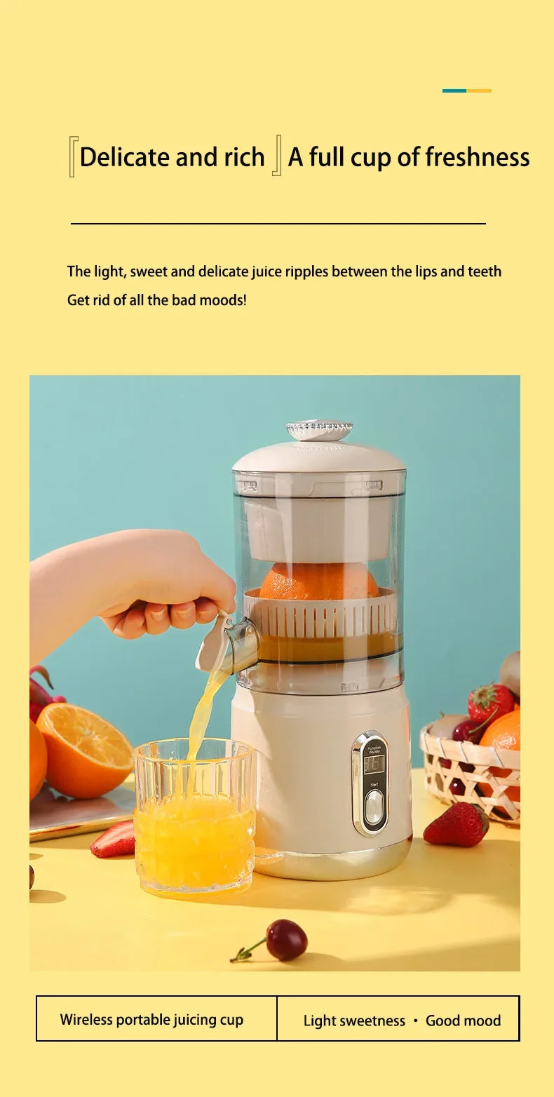 Portable Electric Orange Juicer | Citrus Juice Extractor & Blender