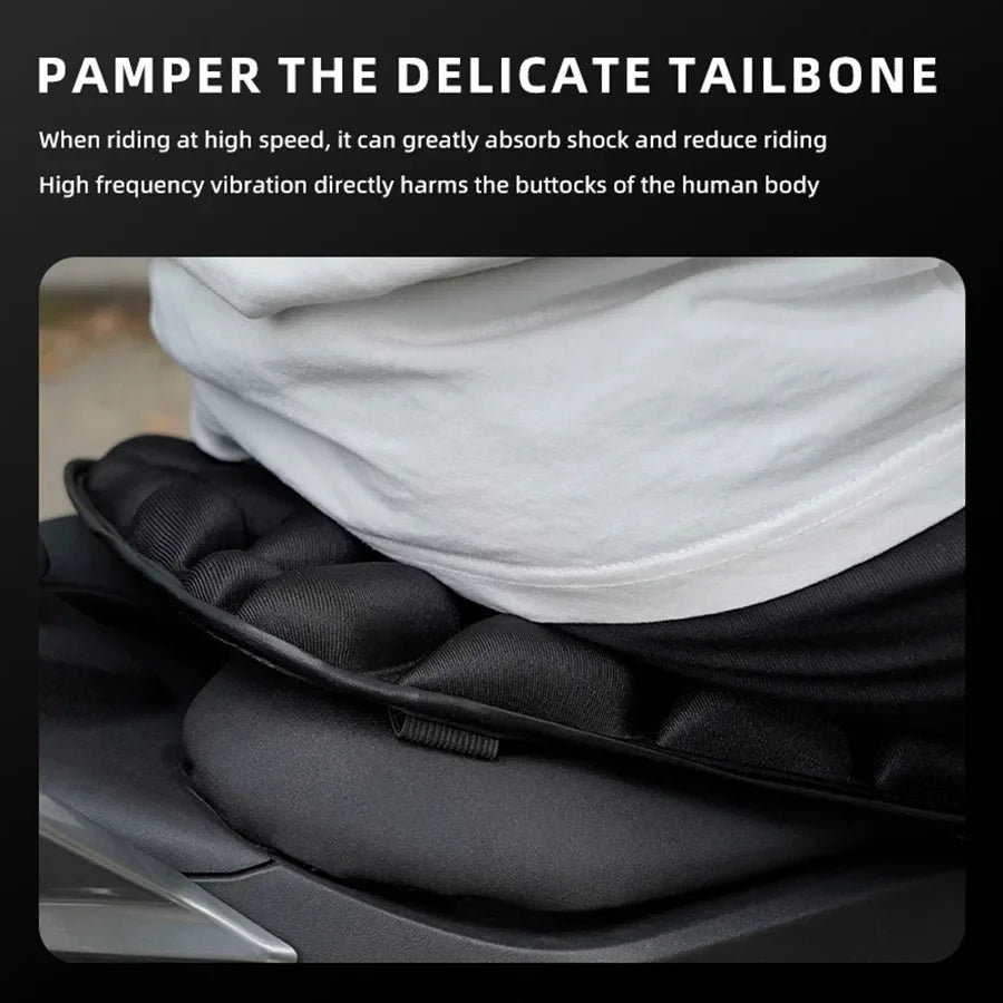 3D Gel Motorcycle Seat Pad | Universal Breathable Cushion