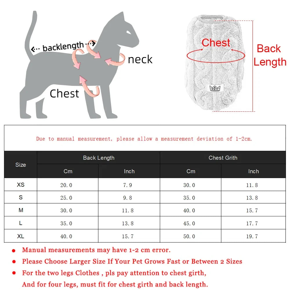 Cozy Winter Cat Vest | Windproof Sweater for Small & Medium Cats