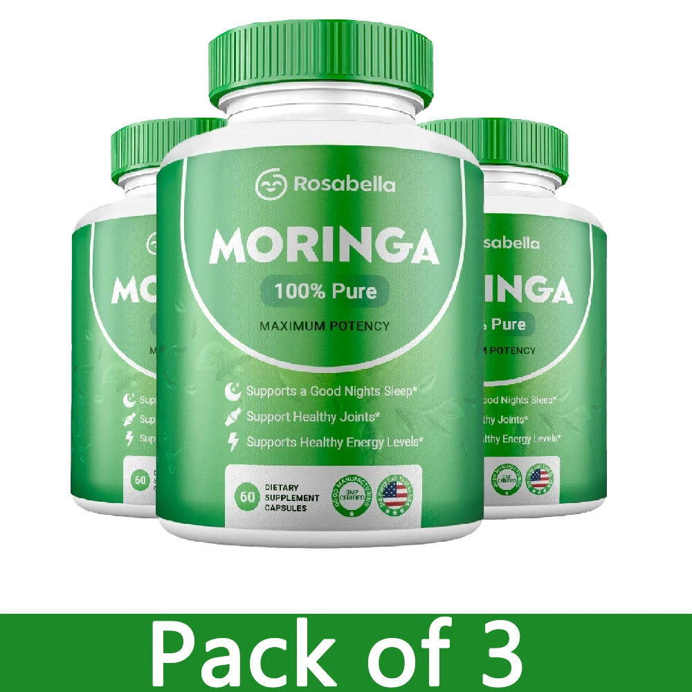 Moringa Capsules - Natural Energy & Immune Support Supplement