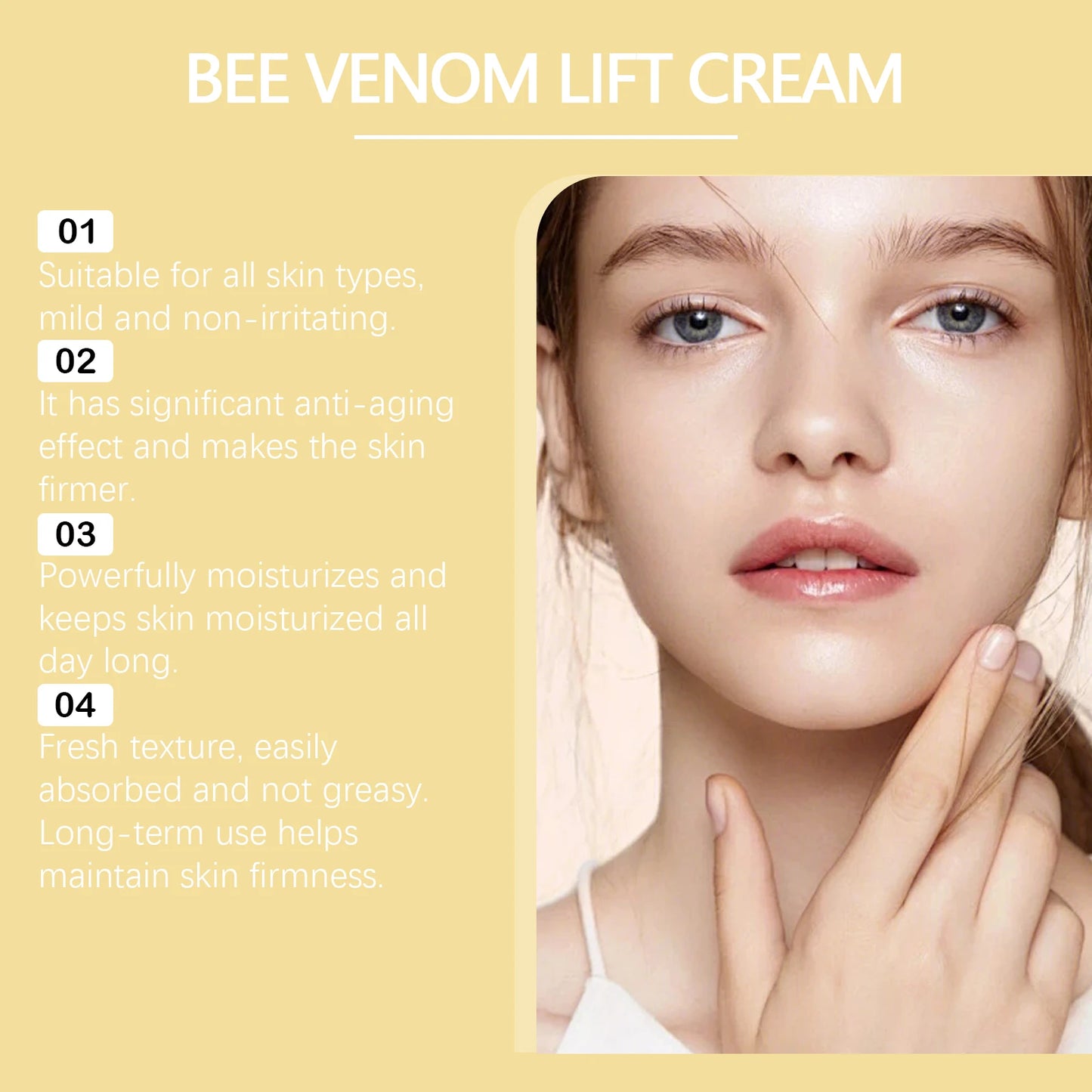 Bee Venom Cream for Anti-Aging | Firming & Nourishing Moisturizer