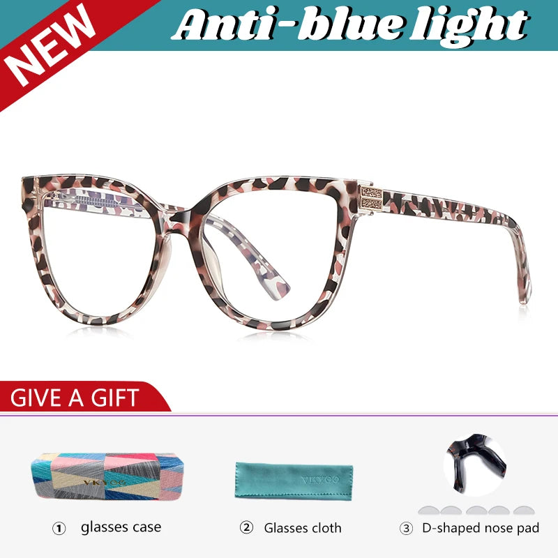 Large Frame Cat's Eye Butterfly Reading Glasses for Women | Stylish Design