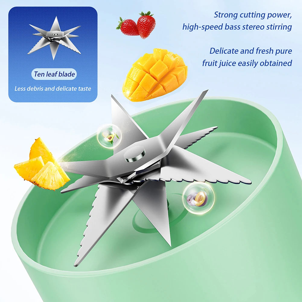 Portable Electric Fruit Juicer Cup | Large Capacity Smoothie Maker