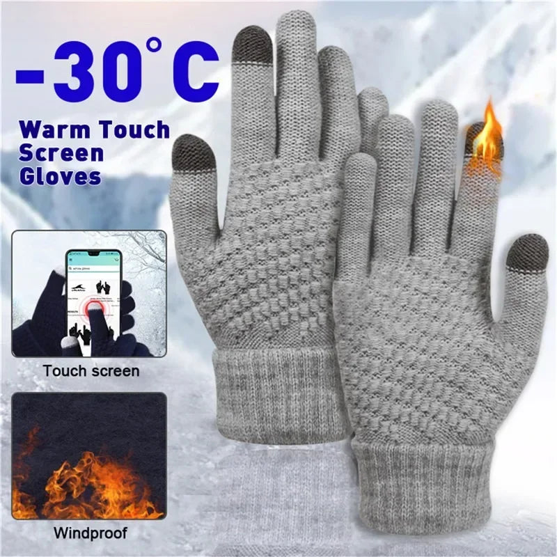 Warm Winter Touch Screen Gloves | Cozy Full Finger Mittens