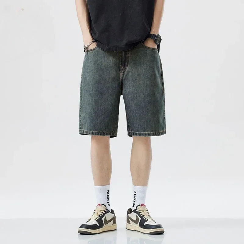 Men's Casual Knee Length Denim Shorts | Stylish Summer Bottoms