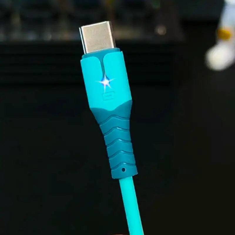 Liquid Silicone USB Type A to C Charging Cable | Fast & Durable