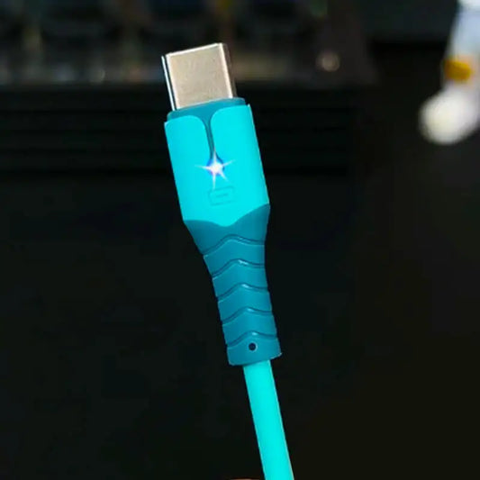Liquid Silicone USB Type A to C Charging Cable | Fast & Durable