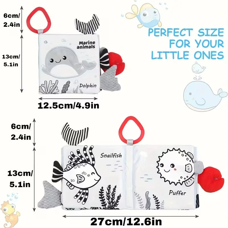 Soft Baby Cloth Animal Book | Engaging Sensory Learning Toy