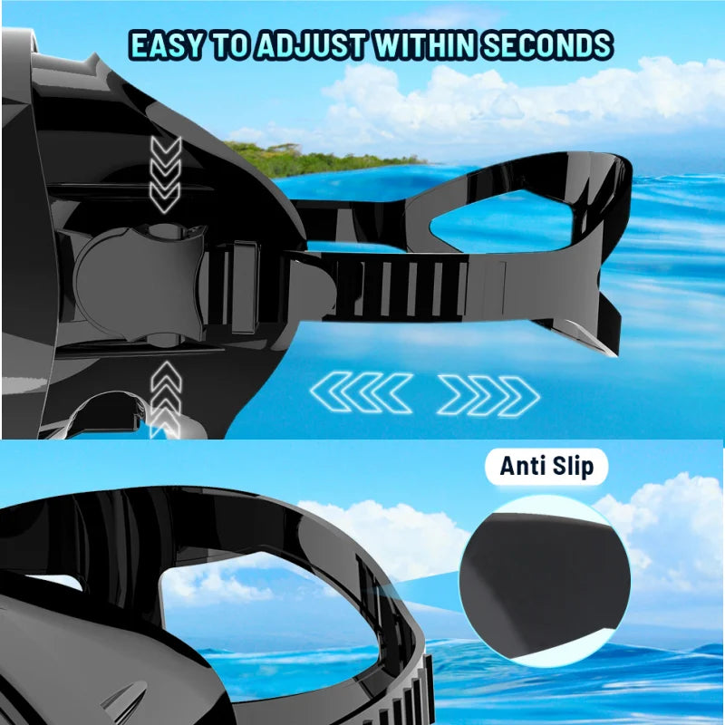 Waterproof Snorkeling Goggles | Adjustable Anti-Fog Diving Mask