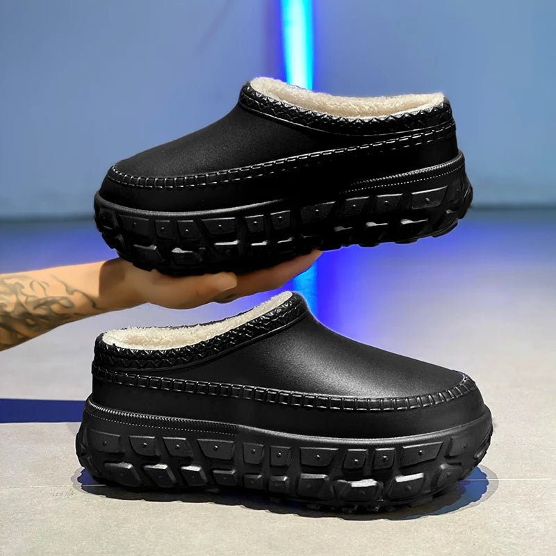 Couples Plush Cotton Slippers | Cozy Winter Indoor Shoes
