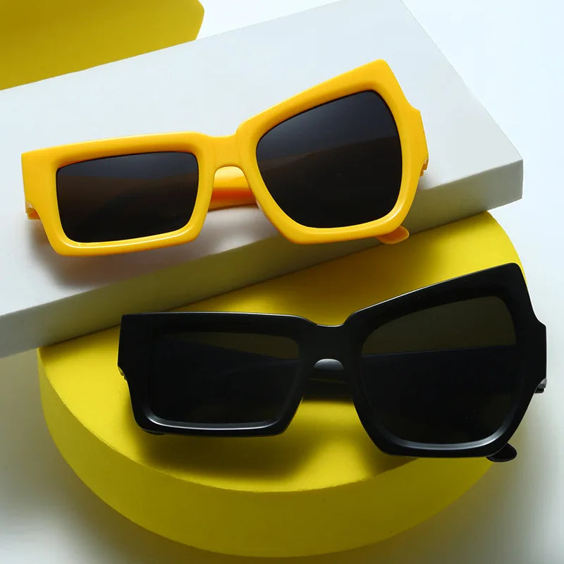 Polygon Vintage Square Sunglasses for Women & Men | Stylish Eyewear