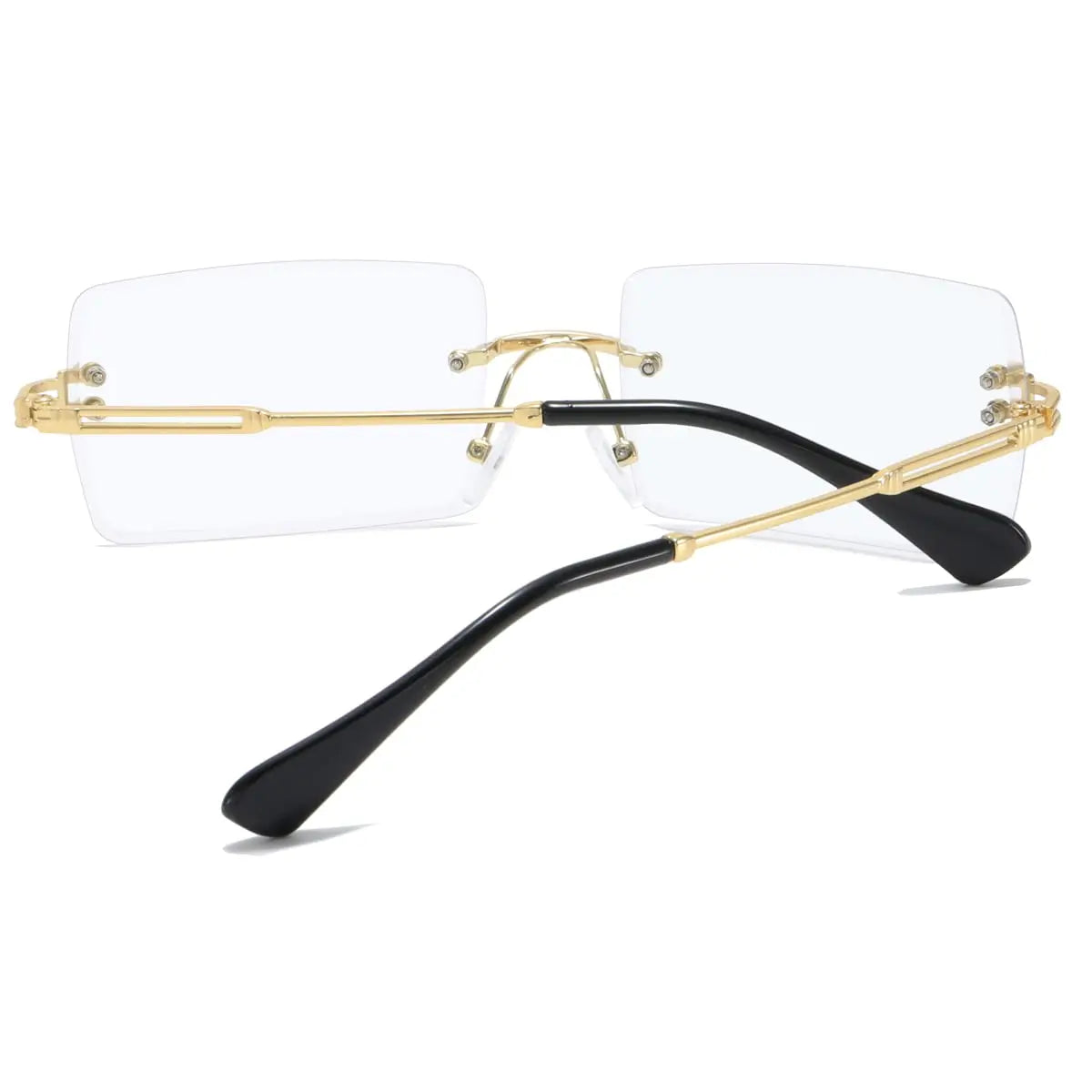 Men's Retro Sunglasses | Vintage Rimless Rectangle UV400 Protection