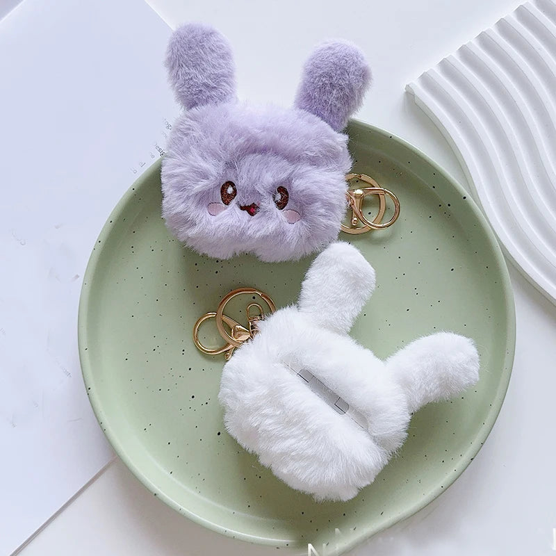 Funda de felpa afelpada de dibujos animados para AirPods Pro | Protector bonito para auriculares