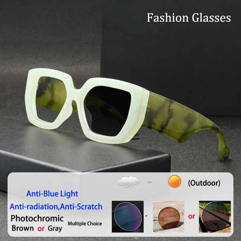 Oversized Anti Blue Light Prescription Glasses for Men & Women
