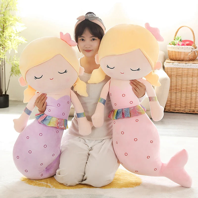 Mermaid Plush Toys | Soft Cozy Throw Pillow for Kids