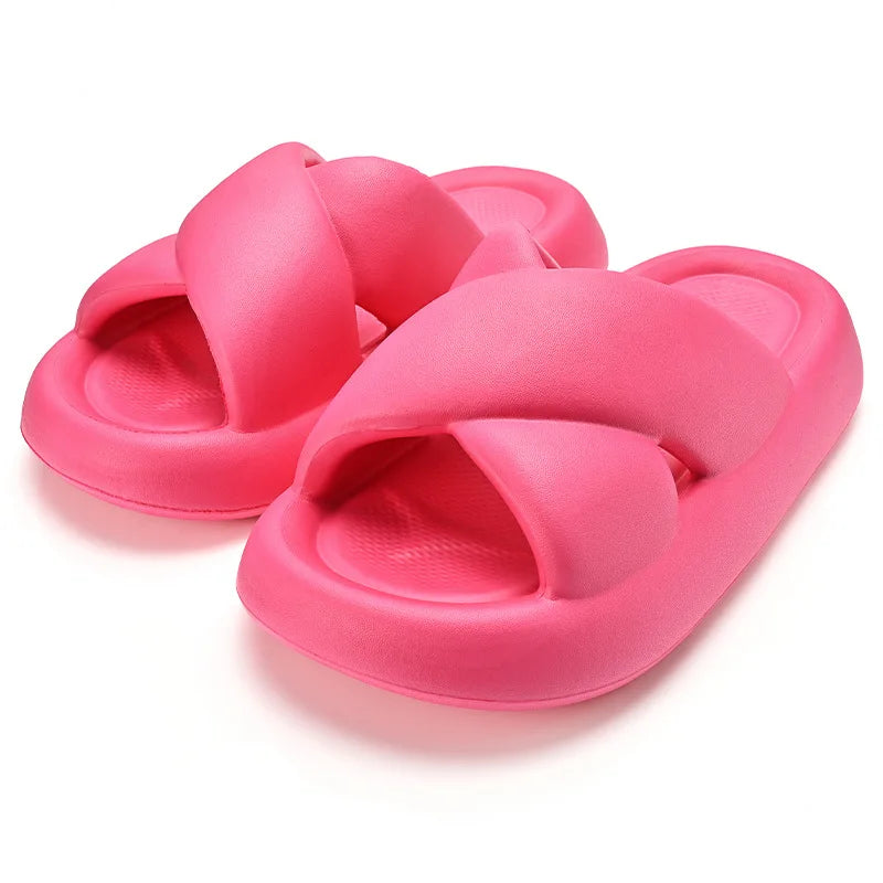 Cozy Thick Sole Slippers for Women | Soft Cloud Beach Sandals
