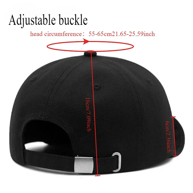 Large Head Up-turn Peak Hiphop Snapback Hat | Unisex Adjustable Cap