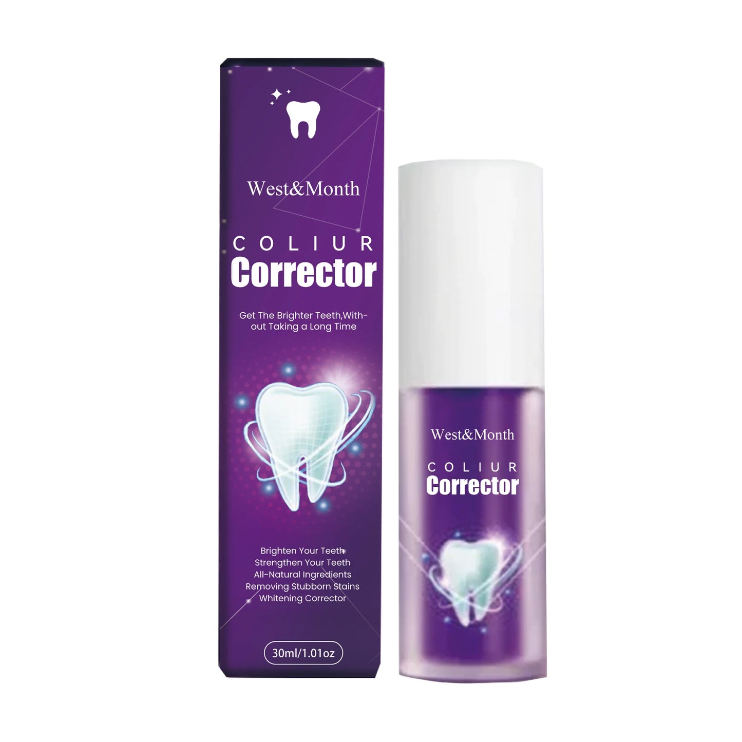 Premium Purple Brightening Toothpaste for Whitening & Freshness