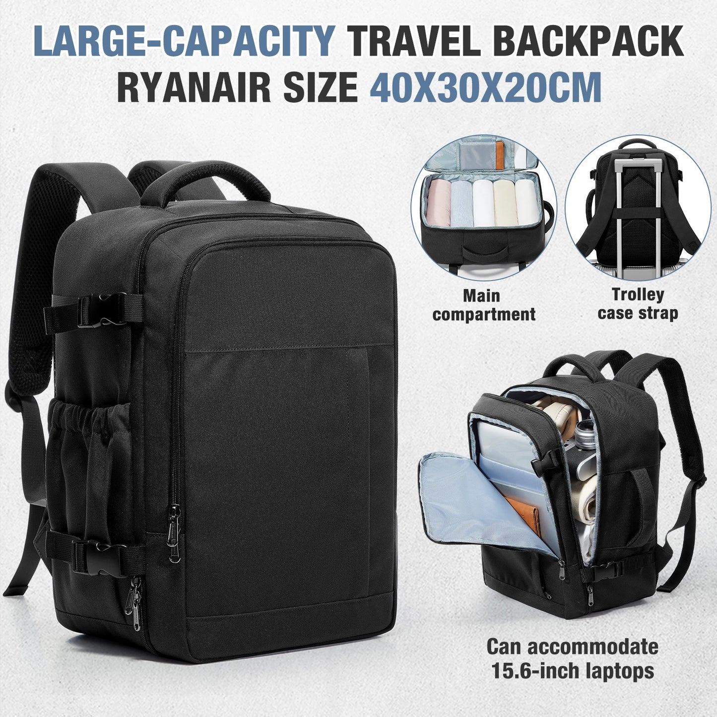 Lightweight Multi-Functional Travel Backpack | Ideal Cabin Bag