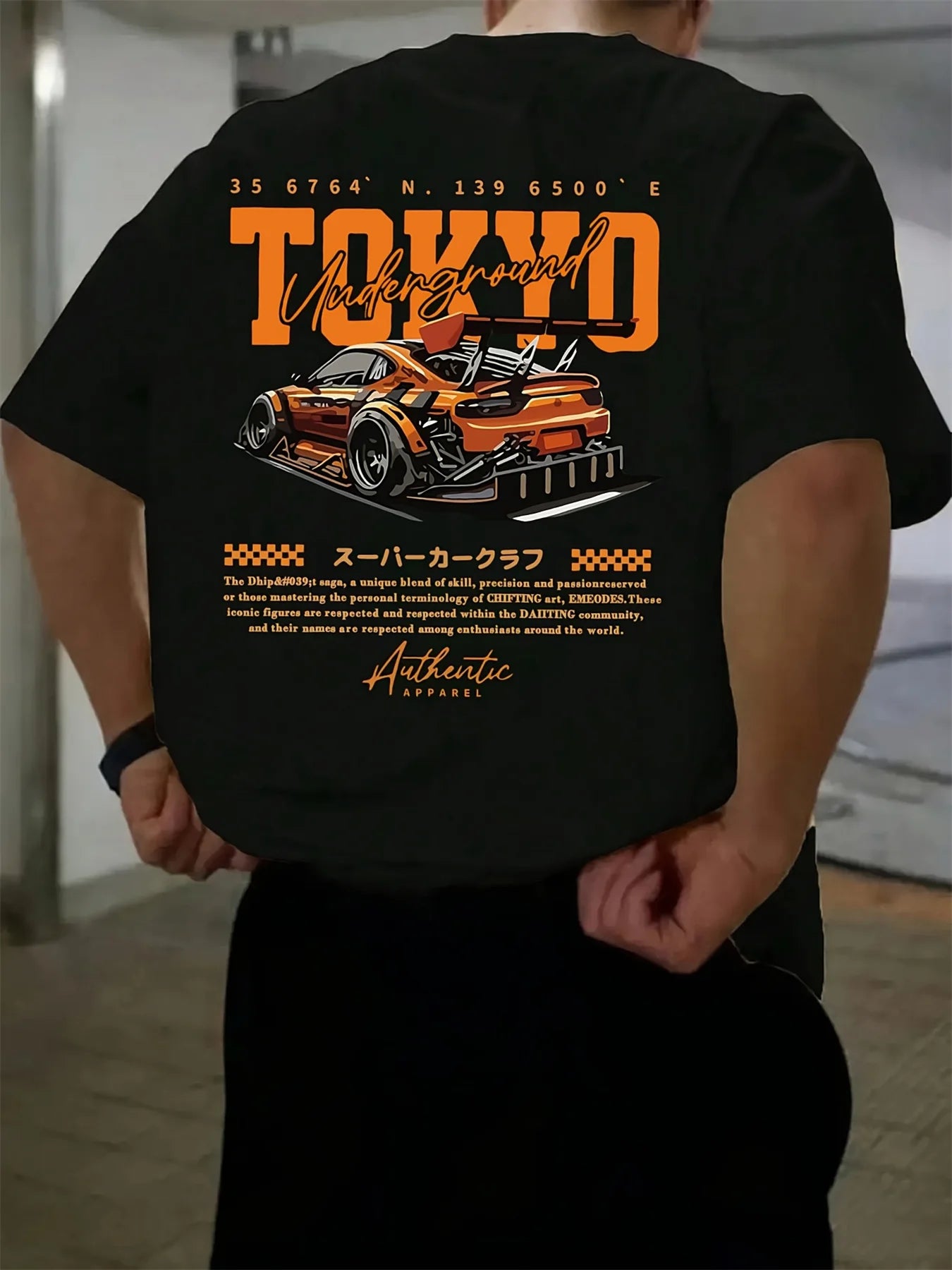 Men's Cotton Casual T-Shirt | Stylish Japanese Tokyo Design