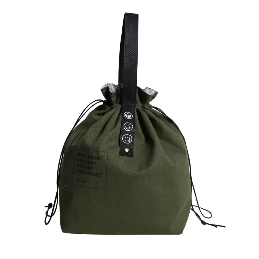 Portable Insulated Lunch Bag | Stylish Canvas Cooler Tote