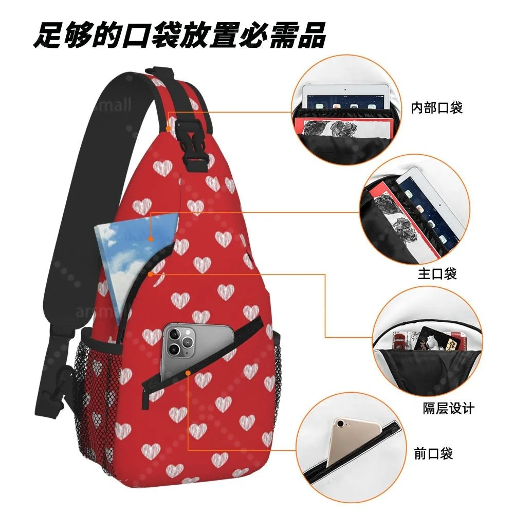 Lightweight Crossbody Sling Bag for Travel & Outdoor Activities